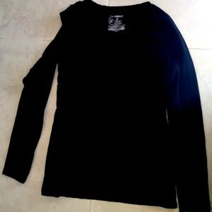 No Boundaries Solid Black Long Sleeve Shirt